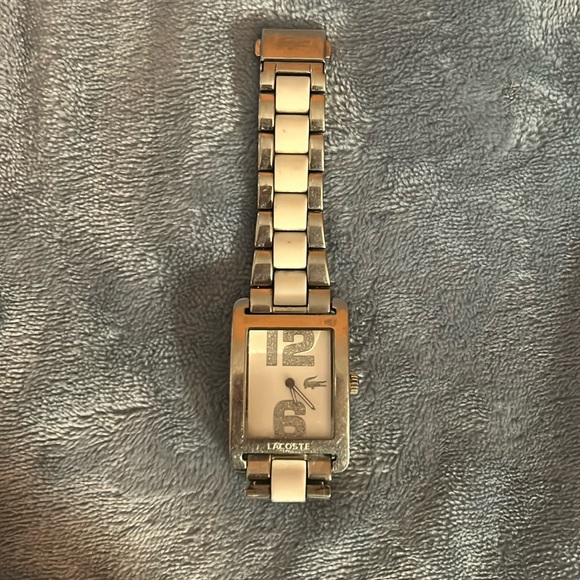 Lacoste White & Silver Square Watch - Picture 2 of 5